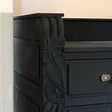 Art deco Dresser painted in Matt Black