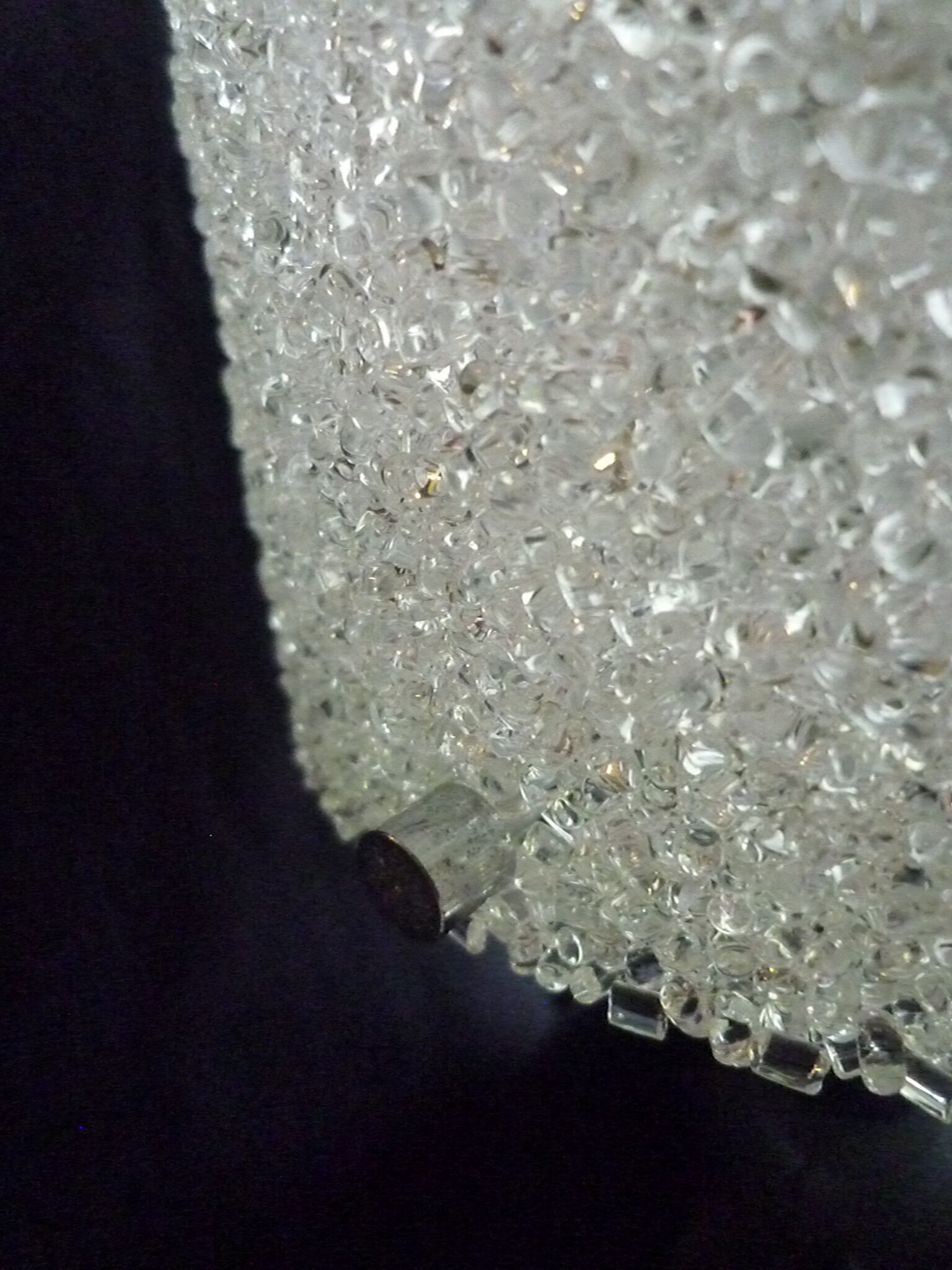 Vintage bedside lamp in Perspex, granite resin 1950