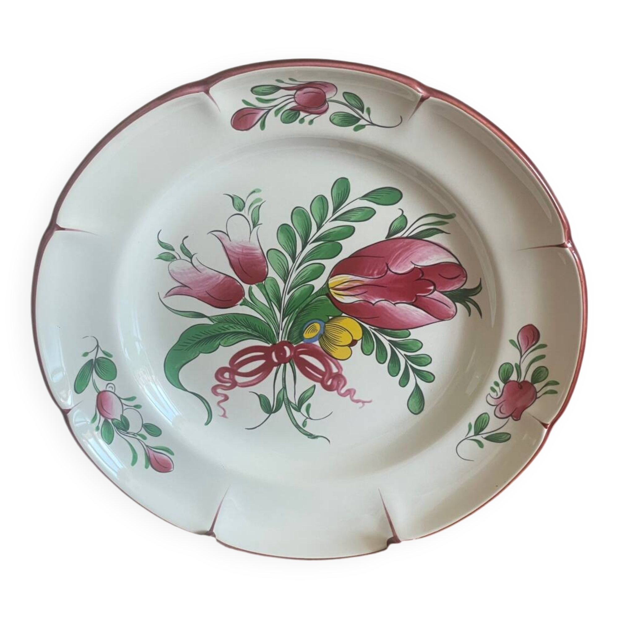 Assiette bouquet de fleurs St Clément