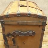 Antique curved transport trunk circa 1900 B.Vinay