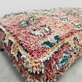 Vintage kilim Moroccan wool Berber ottoman 1970