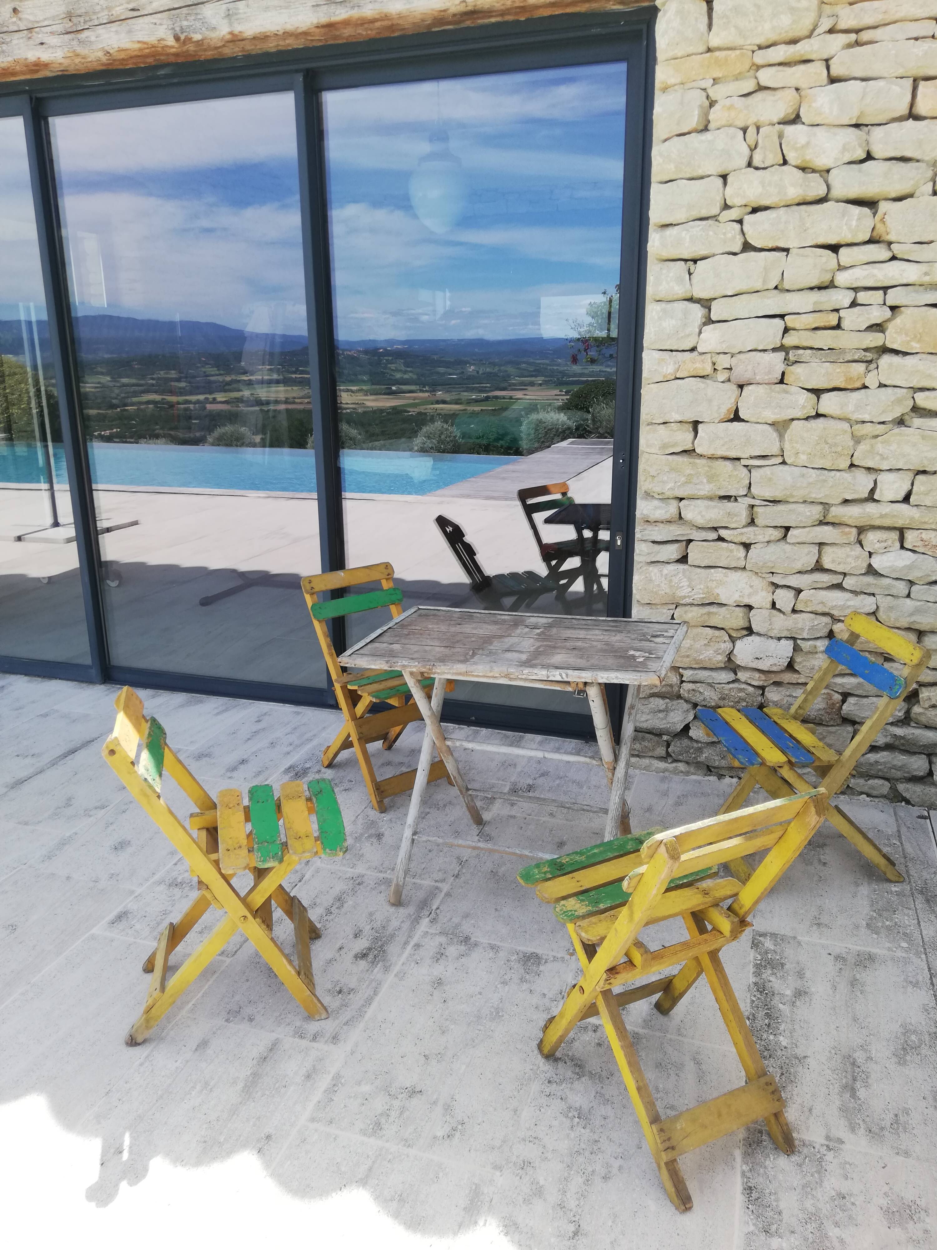 4 vintage outdoor chairs