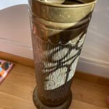 Gold metal umbrella stand
