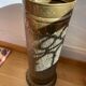 Gold metal umbrella stand