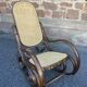 Rocking-chair vintage curved wood