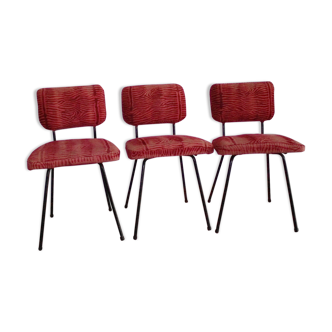 Lot de 3 chaises Airborne André Simard