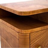 Pair of art deco bedside tables, Poland, 1950s