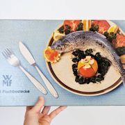 Service à poisson 12 pièces WMF inox avec coffret, années 60