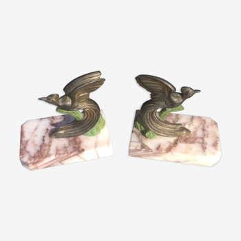 Birds tightens books marble support