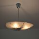 Lustre suspension verre opalin Zukov , année 60