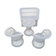 Trunk show white rattan for kids with bench seats and table
