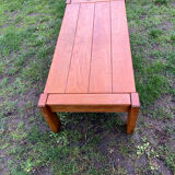 vintage coffee table solid elm