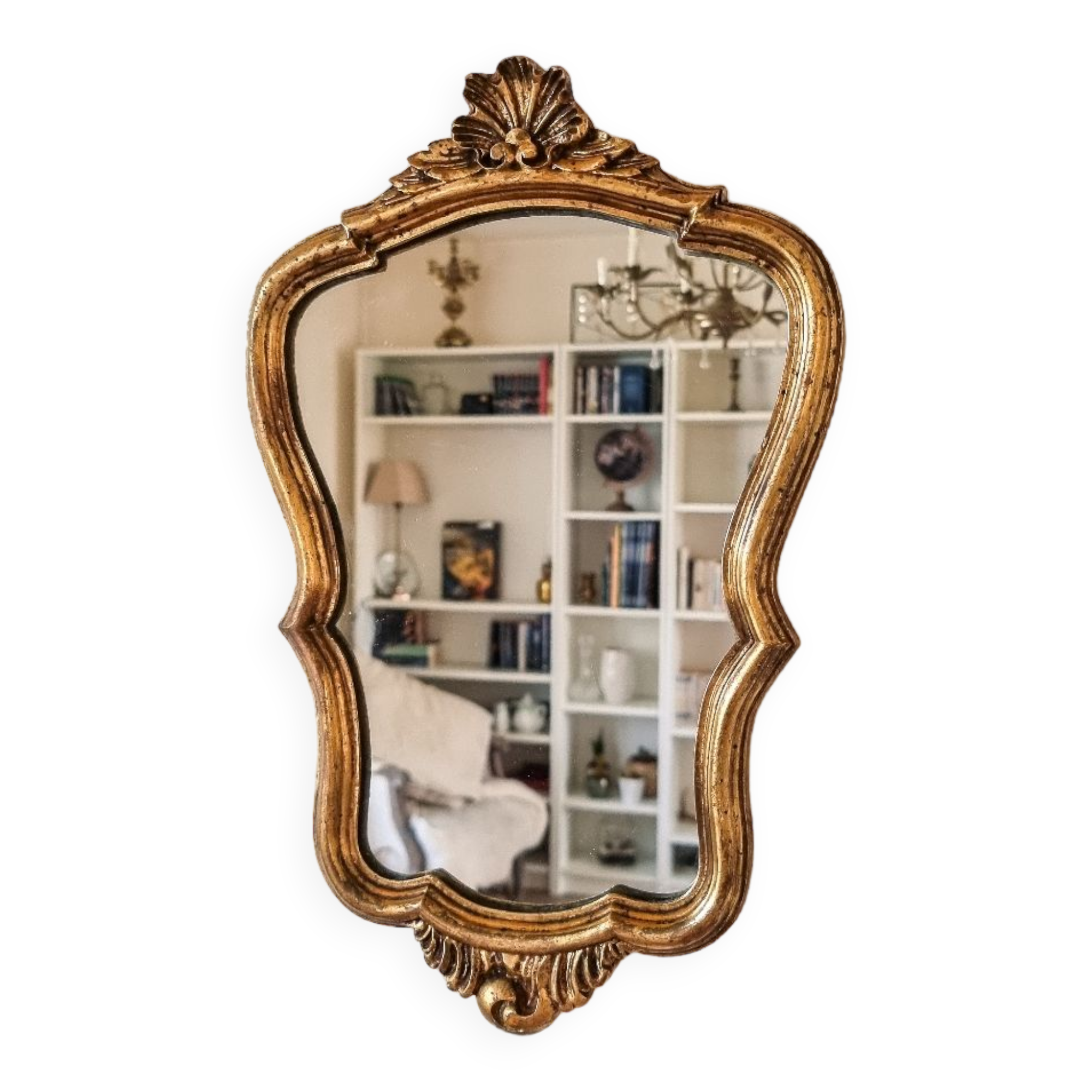 Small baroque mirror louis xv style