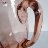 Pitcher pink glass