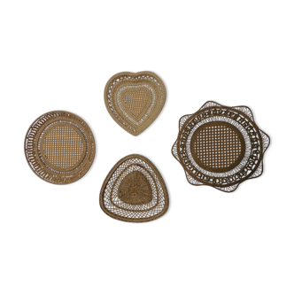 Baskets, wicker and caning, wall decoration