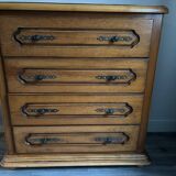 Commode en chêne massif