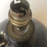 Lamp in glazed stoneware