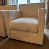 Pair of armchairs inspired by Jean-Michel Frank