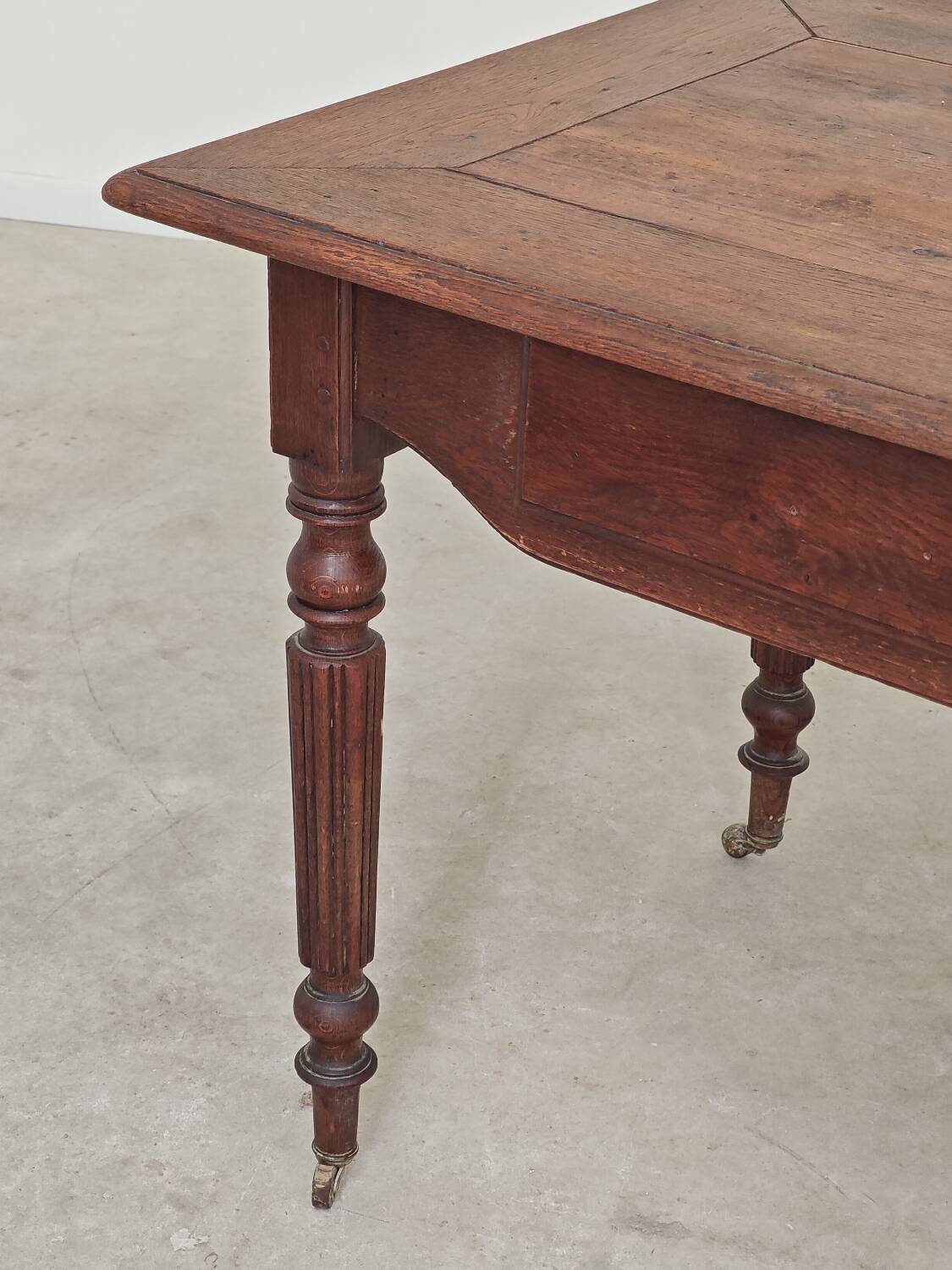 1940s farmhouse table in solid oak