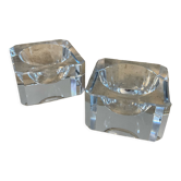 Paire de salerons vintage en cristal
