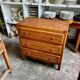 Dark wood 3-drawer chest of drawers