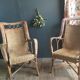 Paire de fauteuils rotin vintage