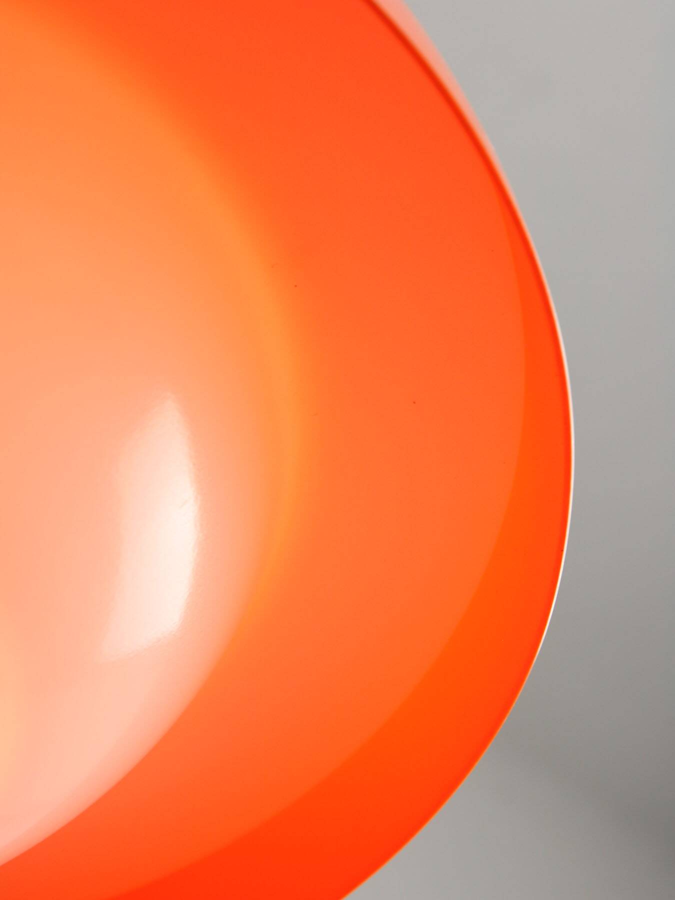 Italian Space Age Pendant in Chrome and Orange Plexiglass, 1970s