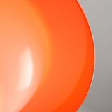 Italian Space Age Pendant in Chrome and Orange Plexiglass, 1970s