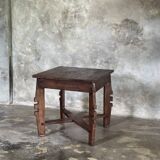 Coffee table, small vintage Indonesian modernist table in teak.