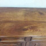 Solid walnut sideboard with 2 doors and 2 drawers, late 19th century