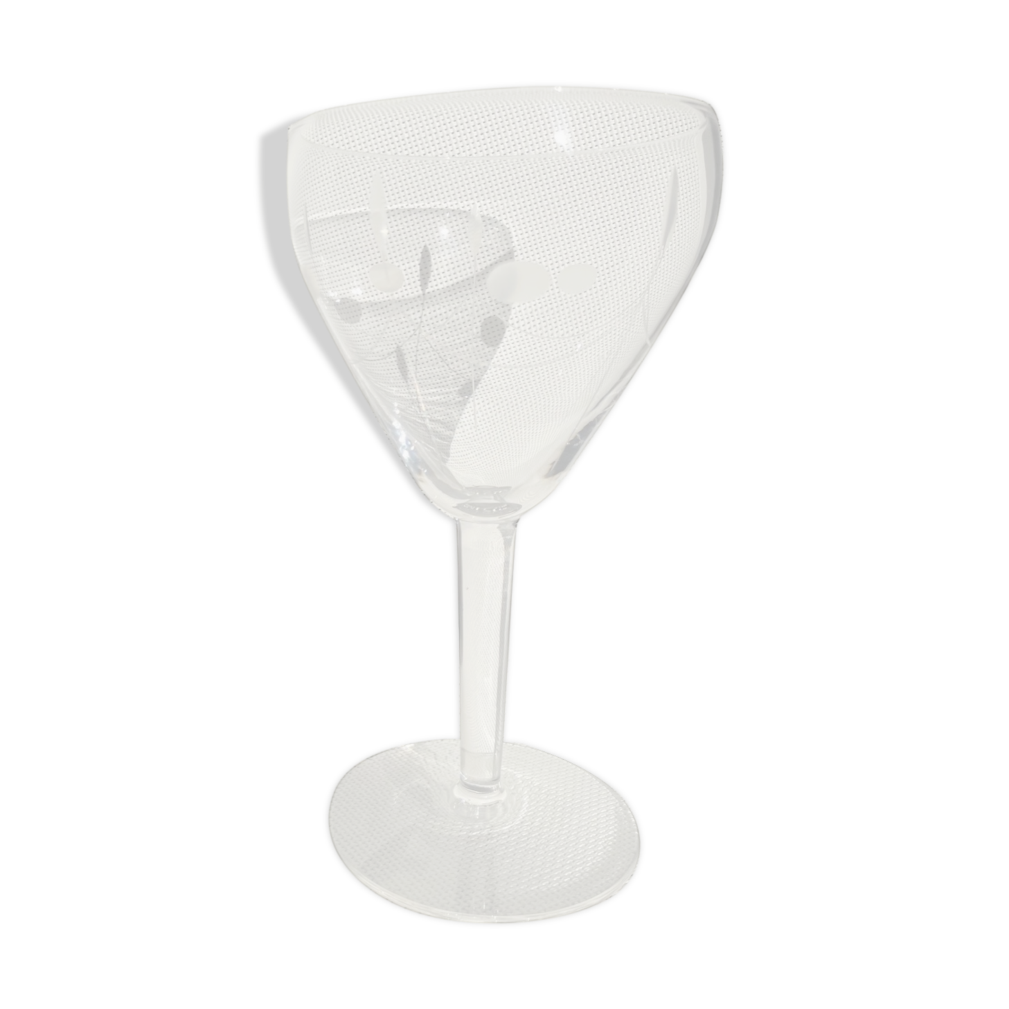 Crystal Art Deco wine glasses