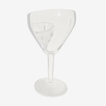 Crystal Art Deco wine glasses