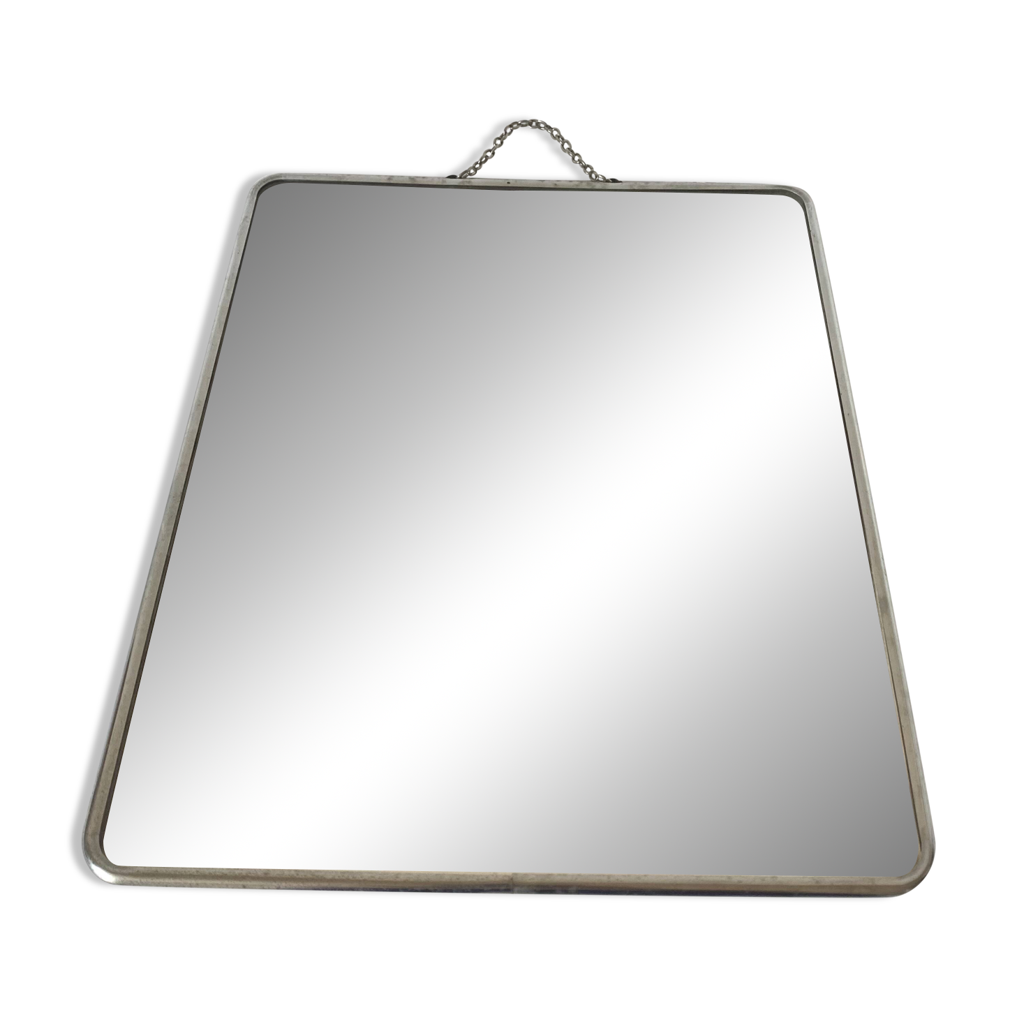 Barber's mirror with chain