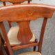 4 Landes chairs with solid wood crossbars and beige velvet fabric