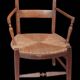 Old Provençal straw chair