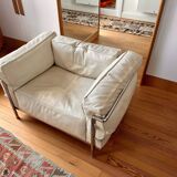 Cassina lc3 armchair authentic - luxury version in feathers - excellent condition