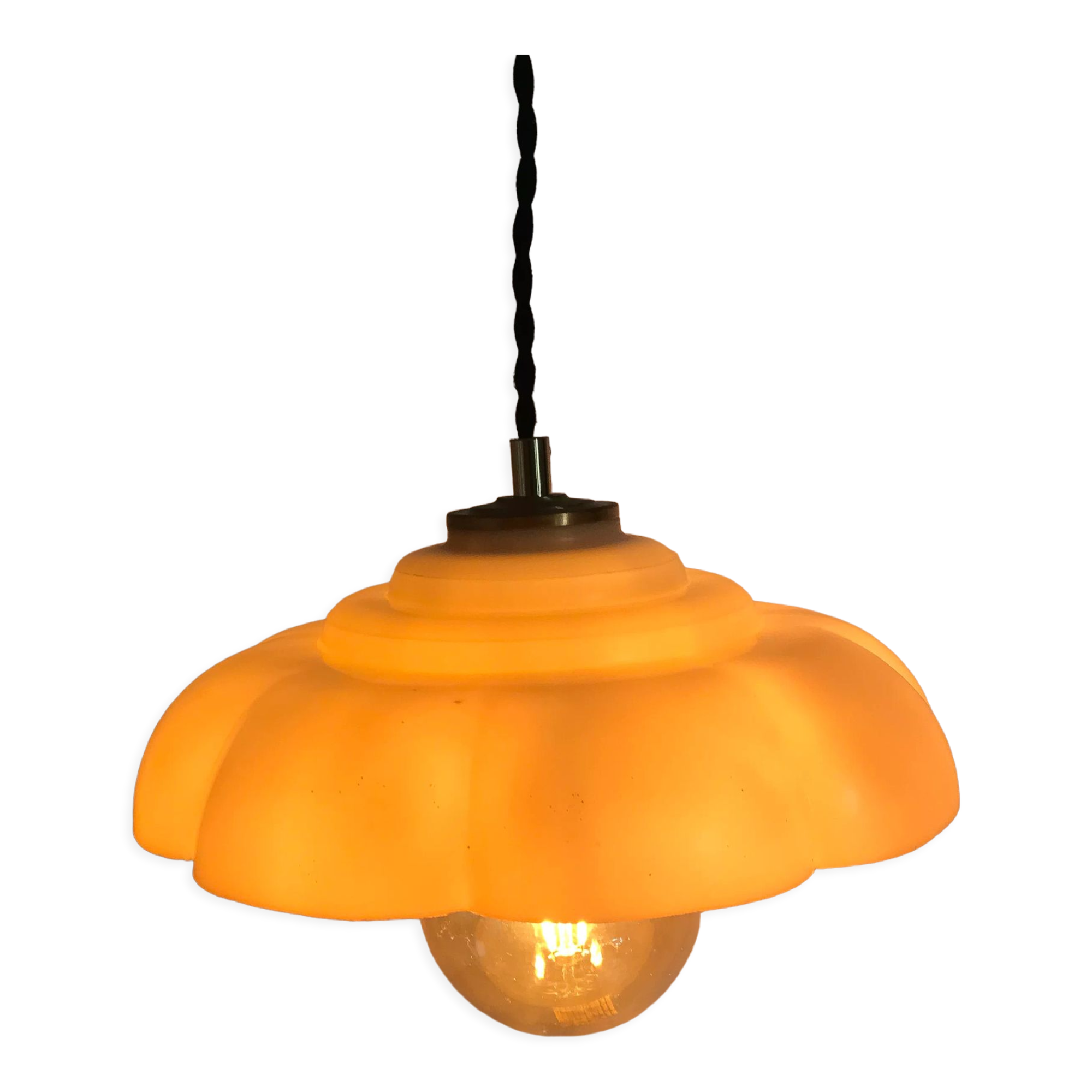 Suspension lampshade vintage plastic