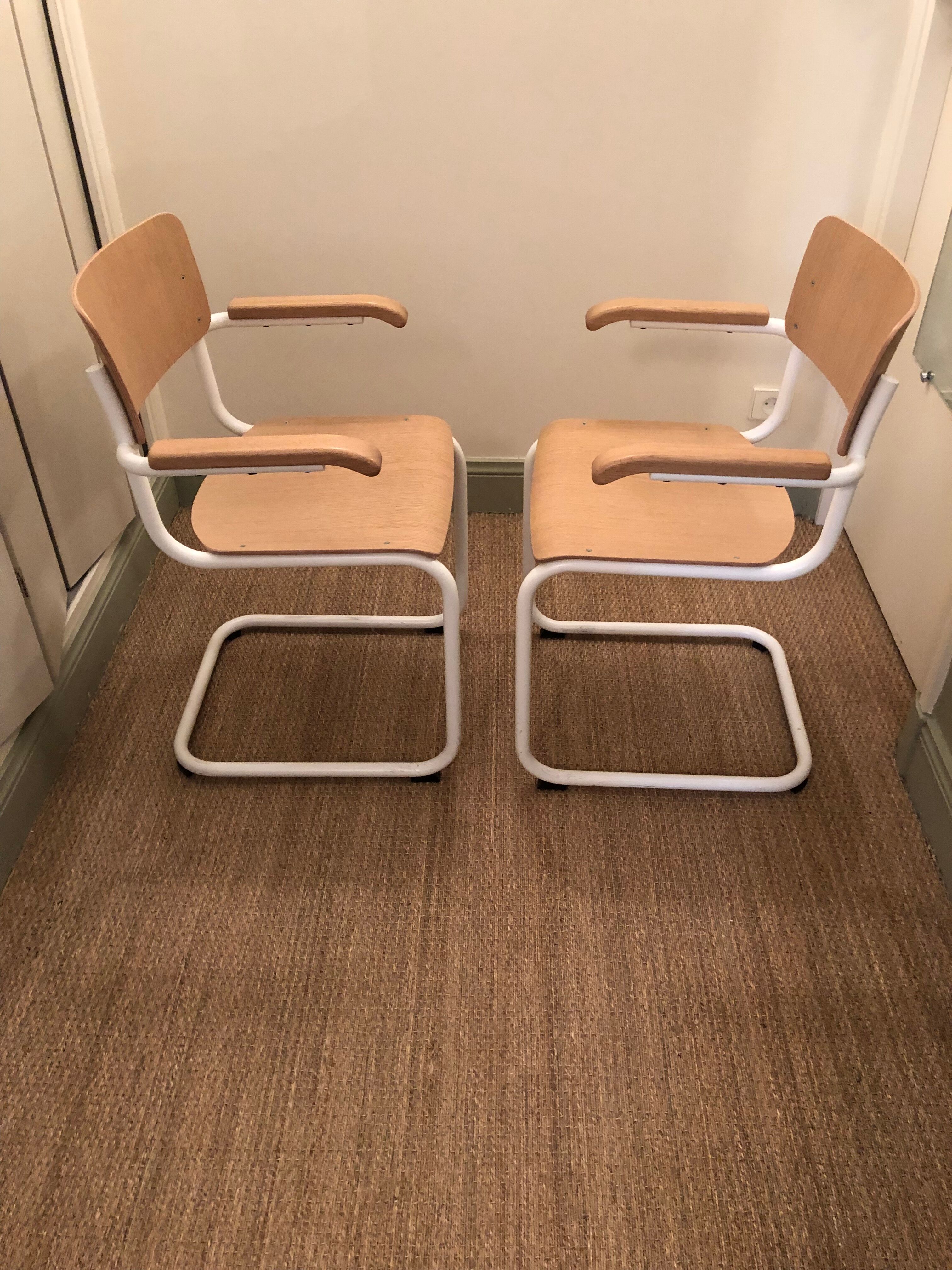 2 chairs Thonet S43 F Mart Stam