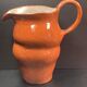 Unusual Pitcher Ceramic in stoneware or glazed earth Signed EL
