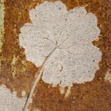 Enamelled sandstone vase 21 cm