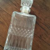 Vintage glass whiskey decanter