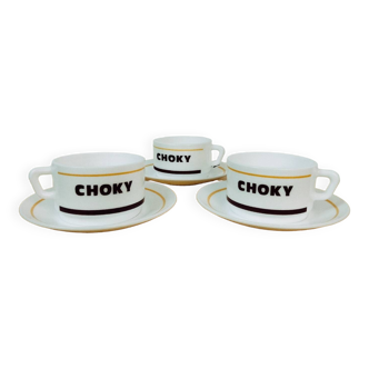 Choky cups and saucers