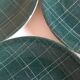 set of 6 flat plates in low-century 50's iron earth faience
