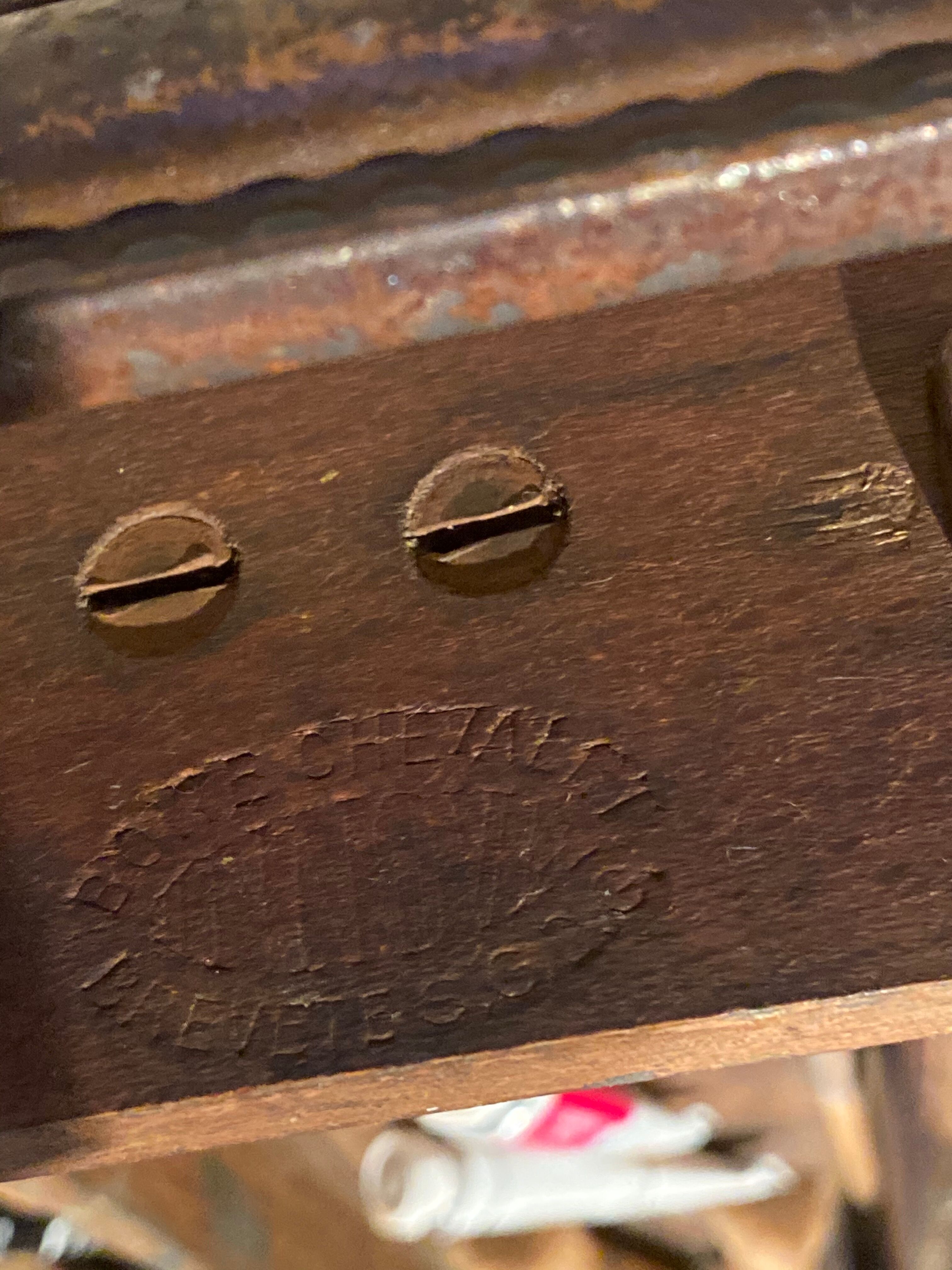 Old collapsible wooden painter's easel