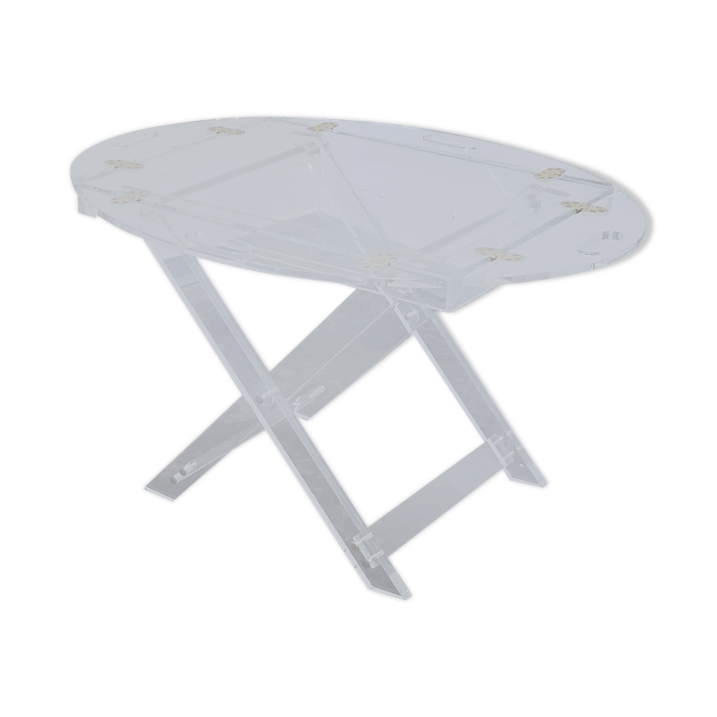 Table d’appoint en plexiglas vintage