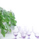 Purple wine glasses x5, art deco, delicate, antique, ancient