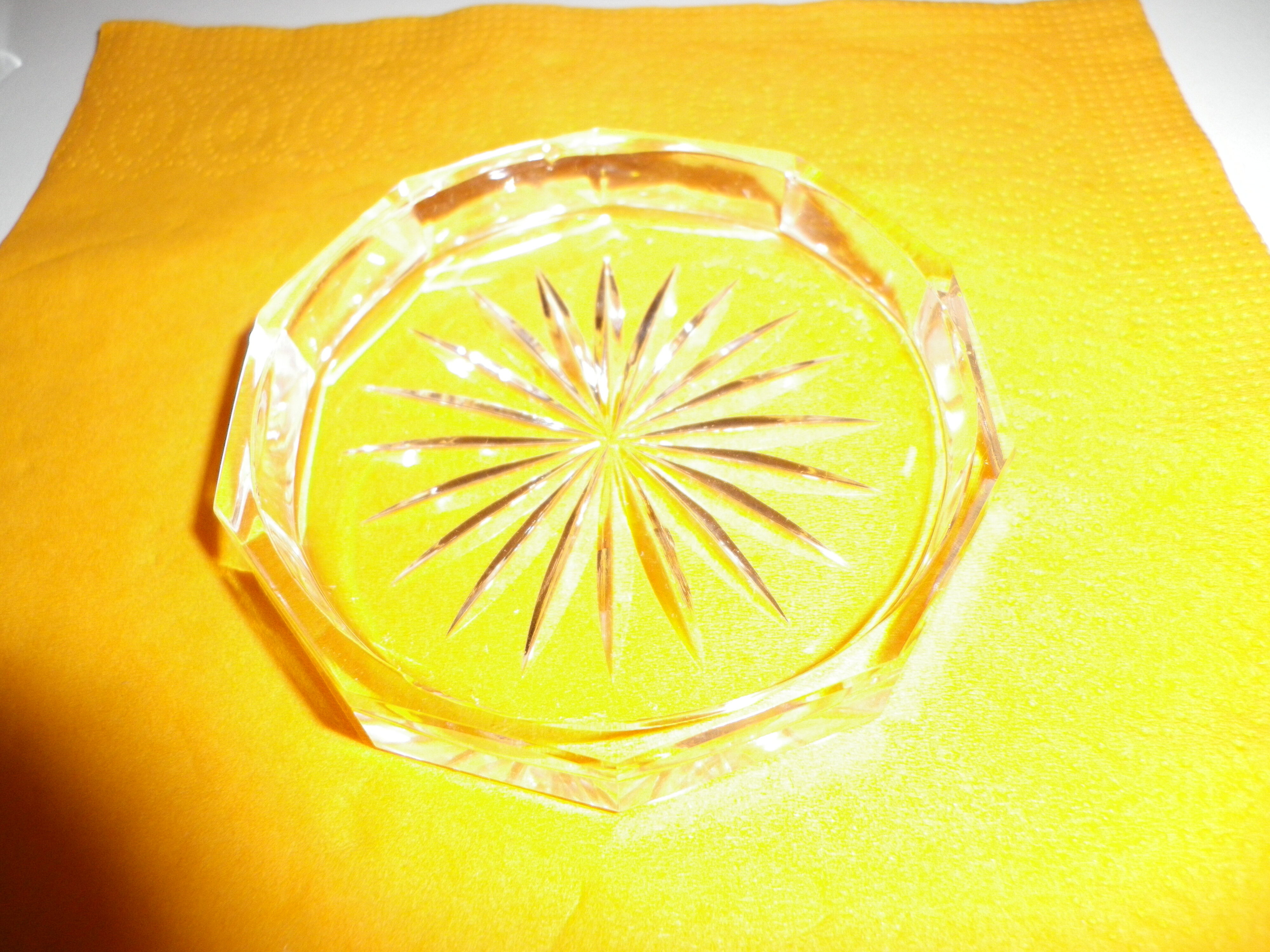 12 under crystal glasses in their original box 1950