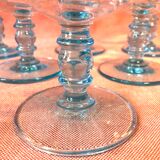 Vintage blue champagne glasses