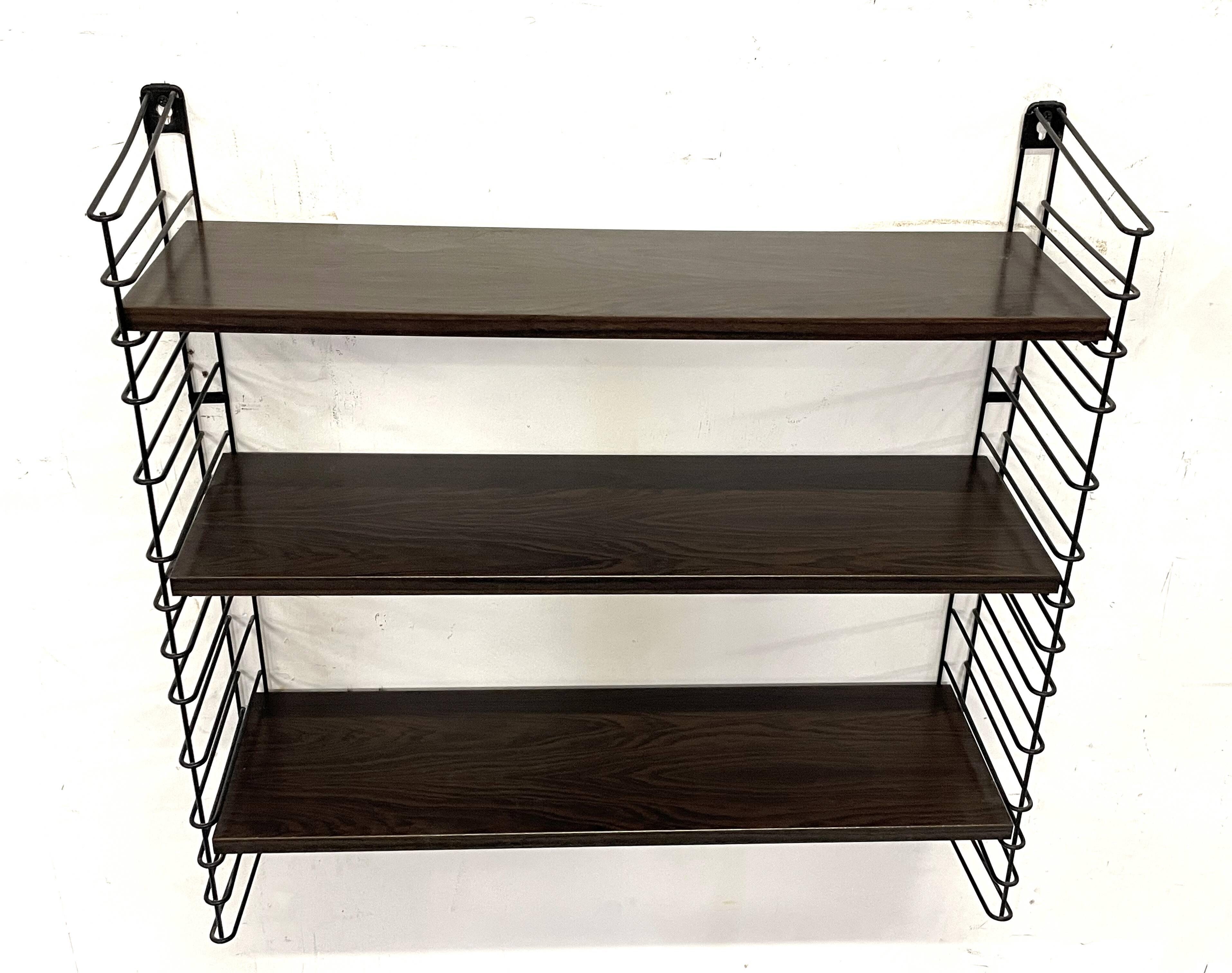 Vintage Tomado 1960 wall unit wall shelves in rosewood