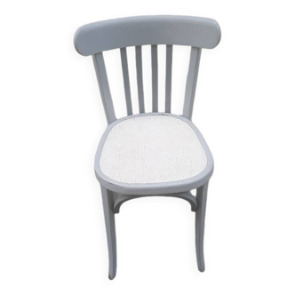 Chaise bistrot en bois peint